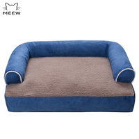 Canapé-lit pour animaux de compagnie amovible et lavable, tapis épais et chaud pour chiens de taille moyenne en hiver, adapté aux Teddy