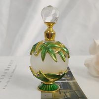 Botol Parfum Logam Bambu Paten 25Ml, Botol Kaca Esensial Minyak Attar Isi Ulang Outlet Pabrik #81149