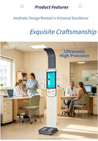 Báscula de Banco Ultrasónica de Grado Médico DHM-900A con 8 Electrodos, Pantalla LCD, Personalizable OEM/ODM, 1 Año de Garantía