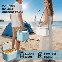 Glacière rigide isotherme portable pour la plage, le camping, les pique-niques, la pêche et les barbecues