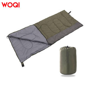 Saco de dormir tipo sobre WOQI, color caqui oscuro, de nailon transpirable y ultraligero para adultos, para senderismo, camping y clima frío. - Product Image 4