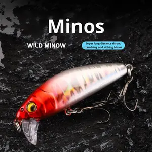 เหยื่อปลอมแบบจมน้ำช้า รุ่น Crazy Mackerel Minnow ABS สำหรับตกปลา ใช้ได้กับปลาทุกชนิด ทั้งปลากระพง ปลาคัลเตอร์ ปลาบาส  ตีไกล ไม่ลอยน้ำ - Product Image 2