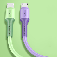 Câble de données adhésif souple liquide 1M 1.5M 2M 2.4A Charge rapide Usb A à Type C Câble d'origine Type-C
