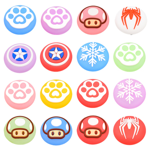 Hot bán huỳnh quang Silicone Stick Mũ bìa cho P4/P5/Xbox điều khiển trò chơi Thumbstick Grips Analog Mũ carton phong cách - Product Image 6