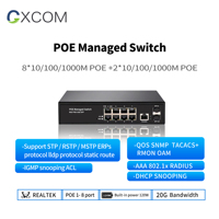 Switch PoE gestionado L2 de 4, 8, 16, 24, 48 puertos, 48V, con 2 SFP, Ethernet de red, 10/100/1000M, Full Gigabit, para CCTV (OEM/ODM)