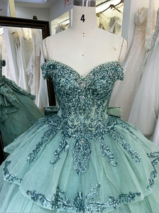 فساتين سهرة قصيرة جديدة متألقة: Quinceanera أنيقة رخيصة للنساء - Product Image 2