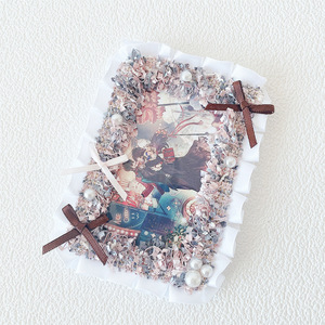 Nouveau porte-carte fait main garni de dentelle, petit porte-carte de décoration de style <span class=keywords><strong>anime</strong></span> et dessin animé fait à la main - Product Image 2
