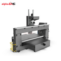 Machine de fraisage CNC à 5 axes Alpha avec commande DSP et moteur servo, machine de fraisage CNC à 5 axes pour le bois, le MDF, la mousse, la sculpture 3D
