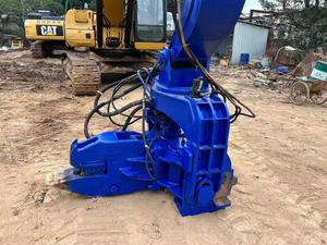 Excavadora de 30 toneladas, hoja hidráulica, Pila, hoja, Pila, martillo vibro, trabajo con excavadora CAT 330 - Product Image 4