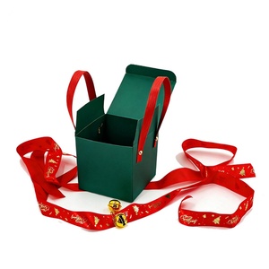Eco-friendly Gift Cardboard Paper Cardboard <b>Box</b> Christmas Gift <b>Box</b> with Handle Customize Size and Design - Product Image 2