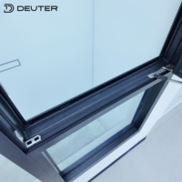 Ventanas de Aluminio Abatibles y Giratorias con Diseño Elegante sin Perfiles Visibles, Rotura de Puente Térmico, Triple Sellado Low-E, Resistentes a la Arena para Mejoras Energéticas