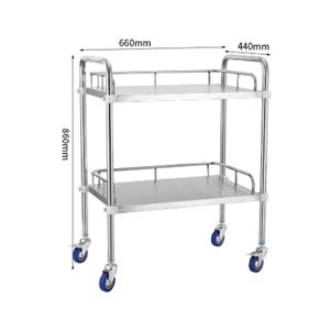 Stainless Steel Trolleyl Hospital Beauty Parlor Drug Delivery Wheeled <strong>Trolley</strong> - Product Image 3