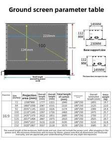Meilleur <span class=keywords><strong>écran</strong></span> de projection motorisé chinois CBSP Crystal <span class=keywords><strong>UST</strong></span> ALR, format 16:9, <span class=keywords><strong>écran</strong></span> sur pied - Product Image 6