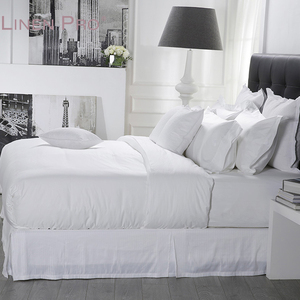 Parure de lit de luxe pour hôtel à Dubaï, taille king, tissu en polycoton, draps, housse de couette - Product Image 4