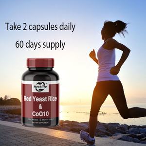 Cápsulas de Arroz Rojo Fermentado y CoQ10 para Adultos, Suplementos Herbales, Venta Caliente OEM/ODM - Product Image 4