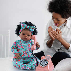 Babeside Laney 18 pouces Reborn bébé poupée 3D doux noir nouveau-né réel réaliste fille enfant <span class=keywords><strong>en</strong></span> bas âge <span class=keywords><strong>bebe</strong></span> reborn completo de <span class=keywords><strong>silicone</strong></span> - Product Image 5