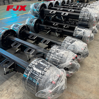 JUXIN Vente en gros d'essieux de remorque de style allemand 14T, haute résistance, durables, pour le transport de charges lourdes