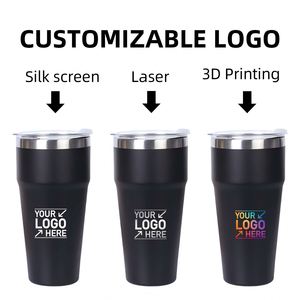 Custom logo 16 oz Double Wall Insulated Travel <b>Coffee</b> Mug Double Wall Thermo Cup 16oz Stainless Steel Stackable Tumbler with Lid - Product Image 6