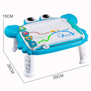 MILI mainan papan gambar magnetik kepiting lucu mainan bayi warna-warni dapat dihapus lukisan menulis Doodle Pad menggambar untuk anak-anak - Product Image 6