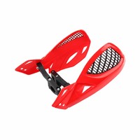 Paire de protège-mains universels réglables et durables en maille avec support en plastique pour moto tout-terrain, VTT et motocross, déflecteur de guidon pare-vent