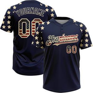 Maillots de baseball et softball personnalisés pour jeunes Chemise de sport personnalisée avec numéro cousu Uniforme d'équipe doux et confortable pour hommes - Product Image 2