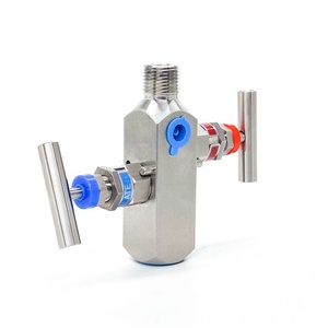 Collecteur à deux vannes pour la mesure, bloc de collecteur pour systèmes hydrauliques, collecteur double - Product Image 3