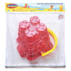 Juguete de Cubo de Arena para Niños, para Jugar en la Playa, Cubo de Plástico para Moldear Arena, Empacado en Bolsa de Malla - Product Image 2