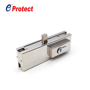 Thiết kế hiện đại Vòng cửa kính khóa nhà máy trực tiếp giá nhôm & 316 thép không gỉ Bản vá cửa kính khóa - Product Image 2