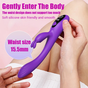 Vibratore <span class=keywords><strong>Rabbit</strong></span> per Donne con Schermo LCD e 9 Modalità di Vibrazione, Stimolatore Punto G, Giocattolo Sessuale per Adulti - Product Image 5
