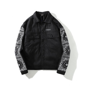 Chaqueta Vaquera <span class=keywords><strong>Negra</strong></span> Personalizada para <span class=keywords><strong>Hombre</strong></span>, Marca Privada OEM, Envío Directo desde Fábrica - Product Image 5