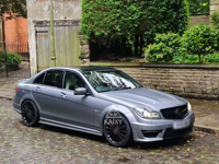 Jupe latérale en Fiber de carbone de haute qualité pour Mercedes Benz W204 C63 AMG RZ Style lèvre de pare-chocs latéral