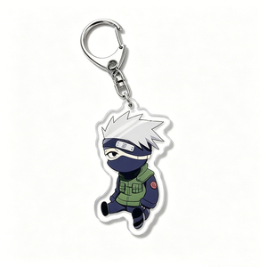 Porte-clés en acrylique Anime Naruto Jujutsu Kaisen <span class=keywords><strong>Demon</strong></span> <span class=keywords><strong>Slayer</strong></span> My <span class=keywords><strong>Hero</strong></span> Academia, figurine Q Chibi, pendentif avec fermoir mousqueton en métal - Product Image 5