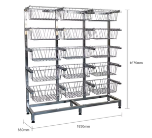 Custom 304 Stainless Steel Storage <b>Rack</b> Heavy Duty Hospital Shelving Unit Laboratory Storage Shelf - Product Image 6