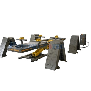 Equipo de Reparación de Automóviles con Banco Hidráulico de Acero Inoxidable, Máquina para Chasis de Automóviles con Elevador de Tijera y Dos Torres de Tracción - Product Image 3