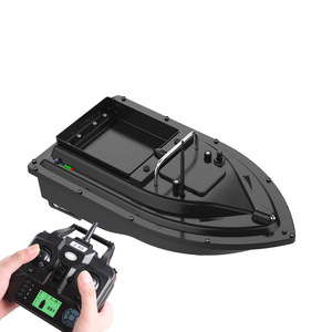 Barco Cebador de Pesca RC D16B 54x27x21cm con Doble Motor, GPS, Retorno con un Solo Botón, Control Remoto, Alimentado por Batería, Negro - Product Image 1