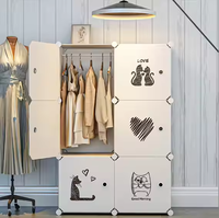 Pliable Chambre Organisateur Placard Enfants Armoire Pour Vêtements En Plastique Armoire De Rangement Armoire
