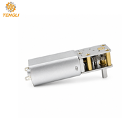 GM1812-050 6V 12V Motor DC Mini Worm Gear dengan Gearbox Logam Sudut Kanan untuk Aktuator & Robot Mini