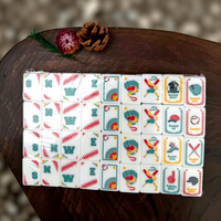 Jeu de Mahjong Américain de Style Baseball du Fabricant – 160 Tuiles en Acrylique Haute Transparence, Emballage Boîte en Carton