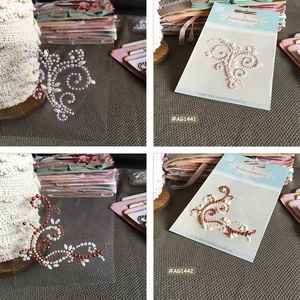 Rhinestones della Parte Posteriore Piana Mezza Perle di Abbellimento di Scrapbooking Appiccicoso Gemme Acrilico - Product Image 6