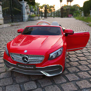 Voiture électrique convertible Mercedes-Maybach pour enfants de 2 à 4 ans, véhicule jouet en plastique avec télécommande - Product Image 2