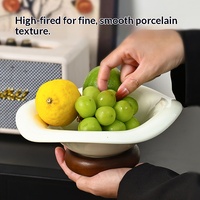 Huishoudelijke fruitbord keramische dinerbord voor woonkamertafels decoratief ornament snackbord