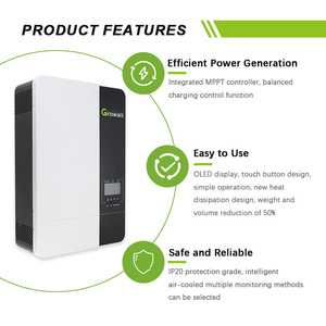 Hot 48V 5000W <span class=keywords><strong>Growatt</strong></span> <span class=keywords><strong>SPF</strong></span> <span class=keywords><strong>3500</strong></span> <span class=keywords><strong>ES</strong></span> onduleur solaire hors réseau fonction de sortie monophasée haute efficacité Pv solaire - Product Image 3