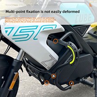 Barre de protection renforcée en acier carbone Zongshen 150 pour moto, anti-choc, sans dommages, modification tout-en-un