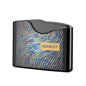 Encendedor de gas butano recargable JOFI Mini, encendedor metálico con diseño Ripple Paint Burst, resistente al viento, ideal para regalos. - Product Image 3