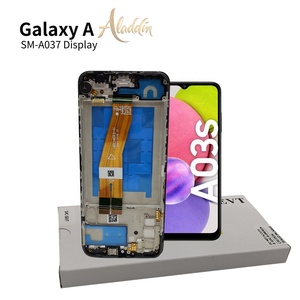 Pack de service d'assemblage d'origine neuf LCD A037 pour téléphone mobile Samsung Galaxy A03s Pièces réparées LCD avec cadre de boîtier - Product Image 5