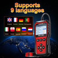 Escáner de Diagnóstico OBD2 KONNWEI KW340 Multi-idioma con 8 Idiomas, Apaga la Luz de Advertencia del Motor (CEL/MIL), Fácil de Usar