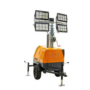 <b>Light</b> Tower 7M Trailer Mounted <b>LED</b> <b>Light</b> With Manual Lift For Road Mining Municipal Emergency Use - Product Image 4
