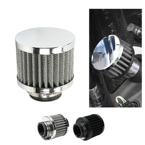 Air Filter 35mm Black And <b>Silver</b> For Car Modification With Clamp Included - Product Image 4