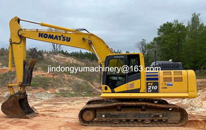 Excavatrice Komatsu PC210LC d'occasion du Japon, 24,4 tonnes, chenilles larges, avec moteur et pompe Komatsu, équipement de construction à vendre - Product Image 5