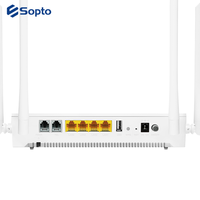 XGSPON ONU Modem WIFI 2 pot, Modem serat optik ONU 2.4G/5G dengan WIFI 6 4 GE harga pabrik